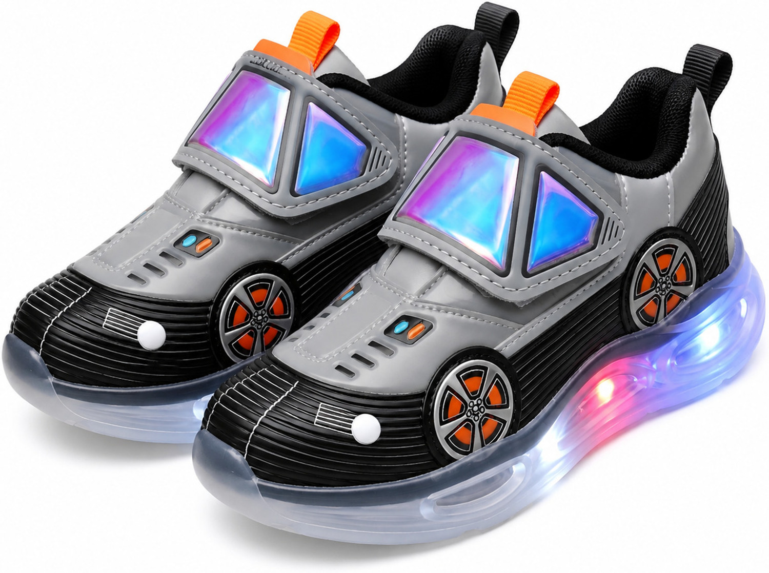 HOOH - Now comfort in fashion HOOH Cars Velcro Sneakers For Boys & - Image 1