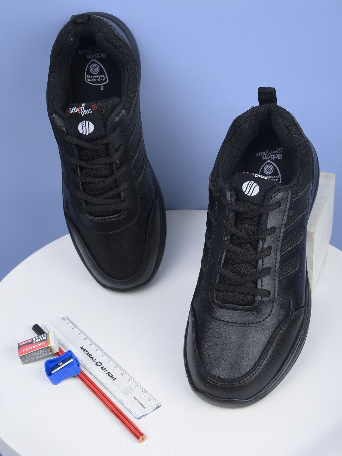 Image of Bata Velcro Oxford Shoes For Boys & Girls (Black, 13-14 Years)