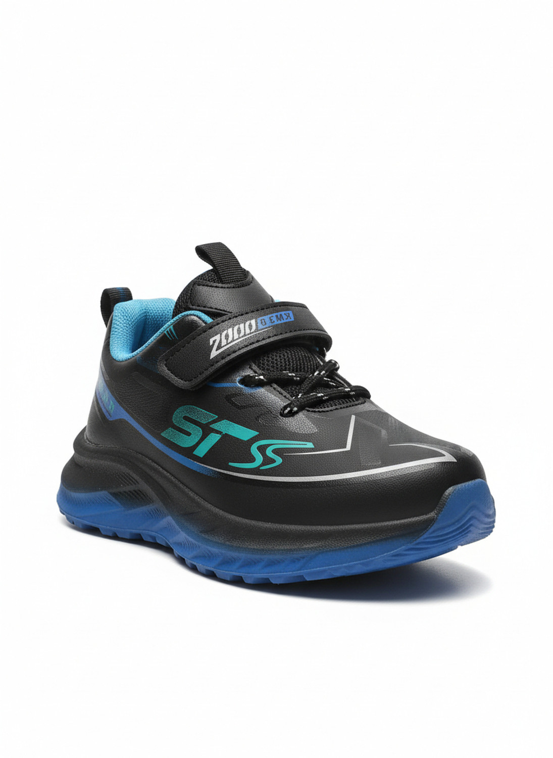 Image of FEETWELL Velcro Sneakers For Boys & Girls (Blue, 5-6 Years)