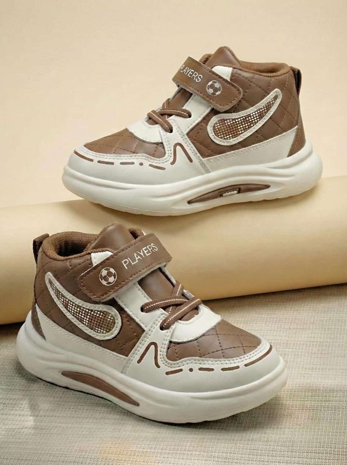 Image of FEETWELL Velcro Sneakers For Boys & Girls (Blue, 5-6 Years)
