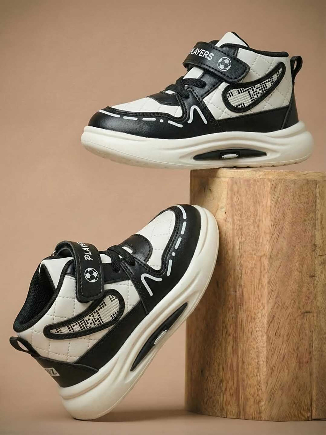 Image of FEETWELL Velcro Sneakers For Boys & Girls (Blue, 5-6 Years)