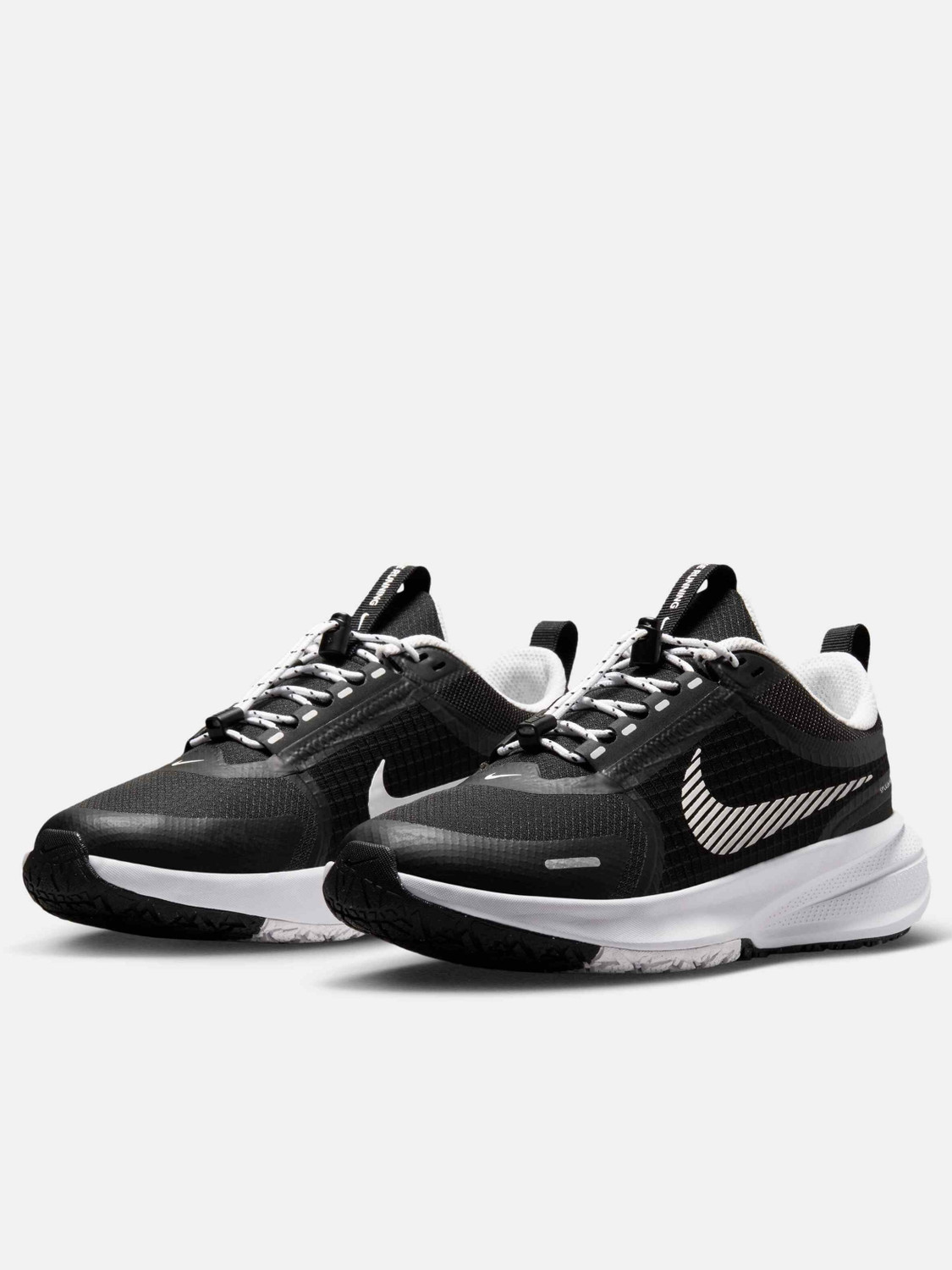 NIKE Boys & Girls Black Drawstring Running Shoes - Image 6