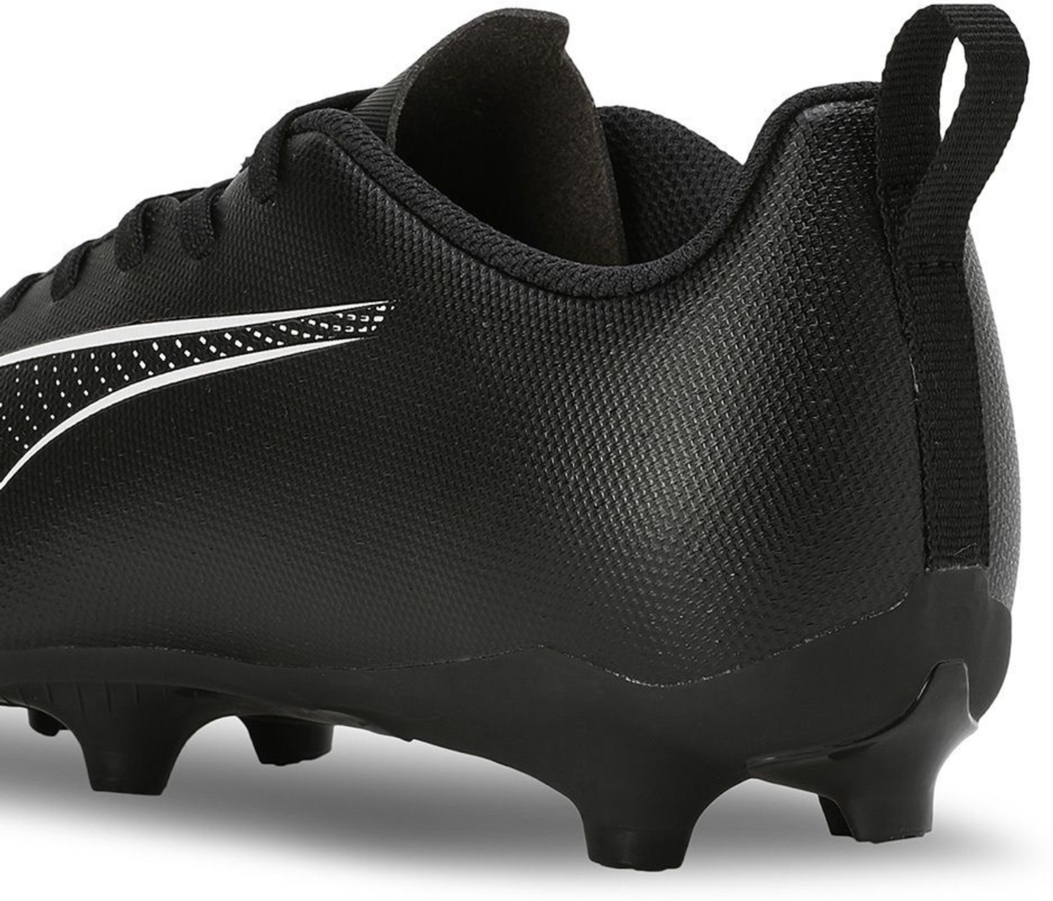 Image of PUMA ULTRA 5 PLAY FG /AG Youth Lace Football Shoes For Boys & Girls (Black, 7-8 Years)