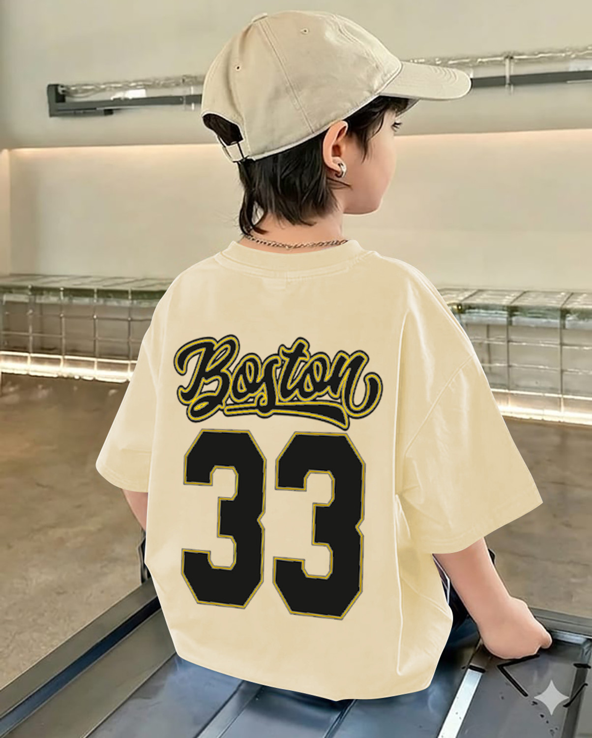 StyleNest Boys Printed Cotton Blend Oversized T Shirt - Image 3