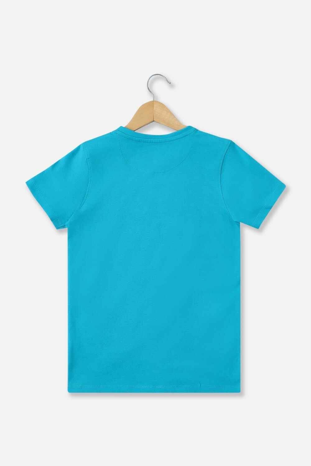 Image of Allen Solly Boys Printed Pure Cotton Regular T Shirt (Blue, Pack of 1)