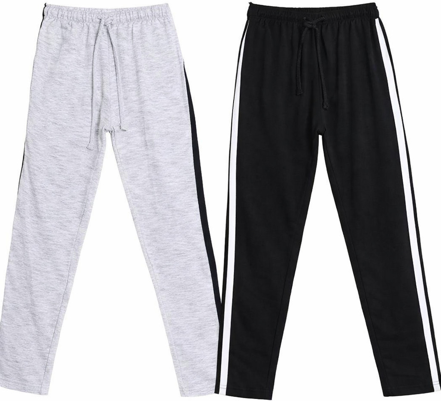 French Kleider Track Pant For Boys & Girls (Grey, Pack of 2) - Image 1