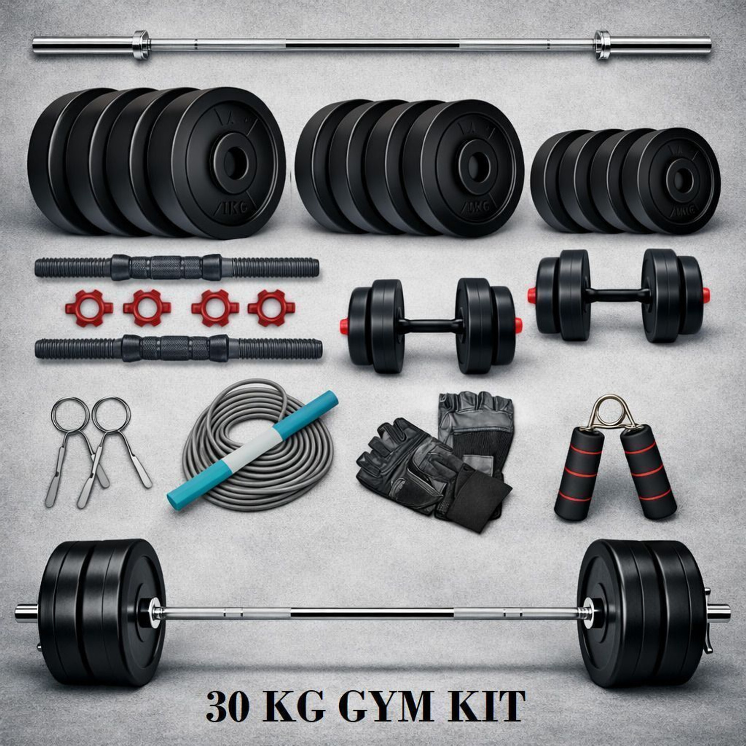 Image of SVN 2.5x4-10kg gym kit-1 pair 14 inch dumbell rod Fitness Accessory Kit Kit