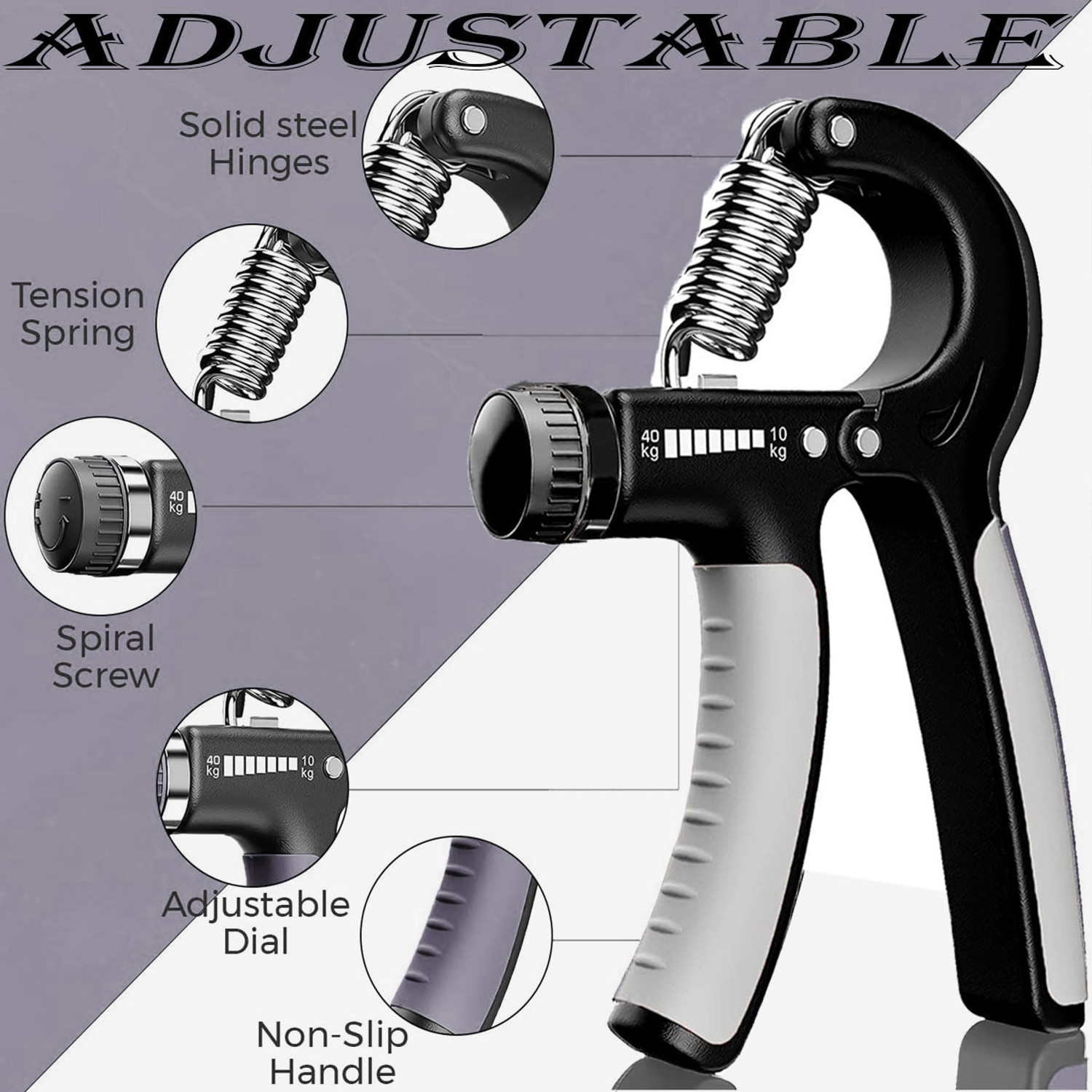 Image of ADSpackers HOT SALE HAND GRIP EXERCISER /STRENGTHENER FOR MEN & WOMEN Gym & Fitness Kit Fitness Accessory Kit Kit