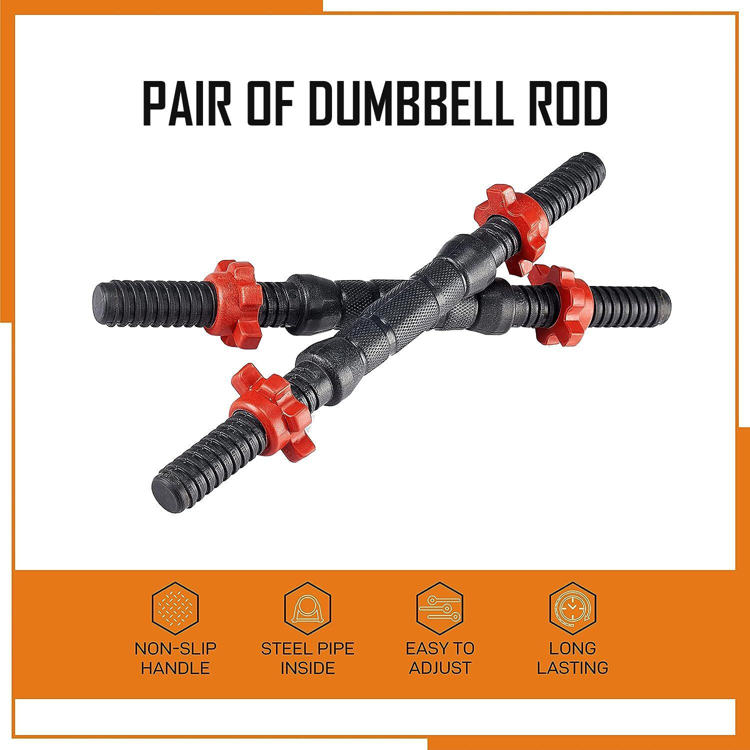 Image of TUCKER FITNESS 25 kg 20KG Strength Training Dumbbell Plate Kit with 3FT Straight Rod & Accessories Home Gym Combo