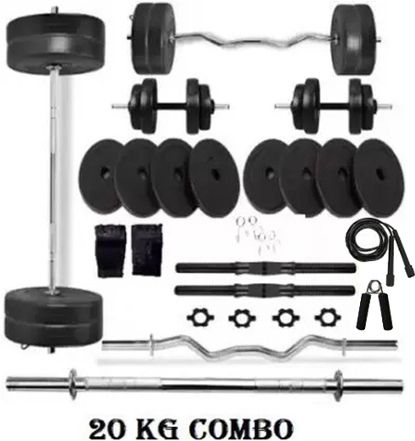 Image of AKTIV 30KG ADJUSTABLE DUMBBELL SET-106 Home Gym Combo