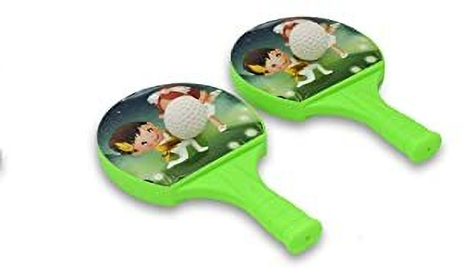 Image of Scorpion Racket Set with Ball & Shuttlecock for Kids Plastic Table Tennis Set Green Unstrung Badminton Racquet (Pack of: 1, 98 g)