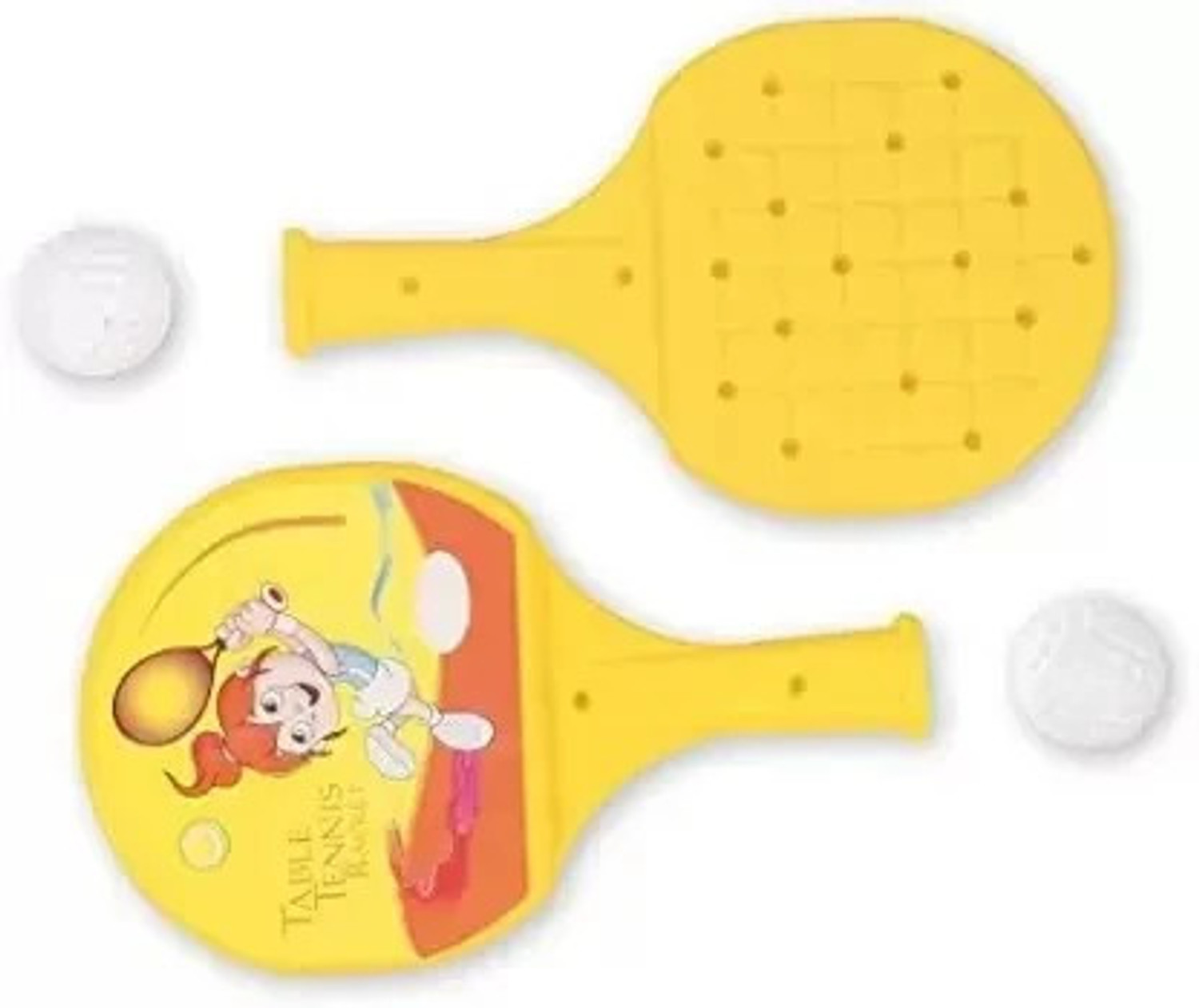 Image of Scorpion Racket Set with Ball & Shuttlecock for Kids Plastic Table Tennis Set Green Unstrung Badminton Racquet (Pack of: 1, 98 g)