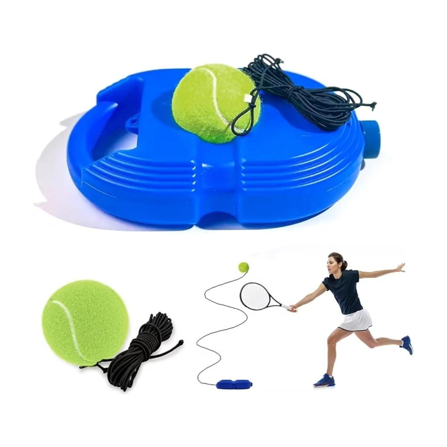 RBEE Tennis Trainer Rebound Balls with Rope - Image 6