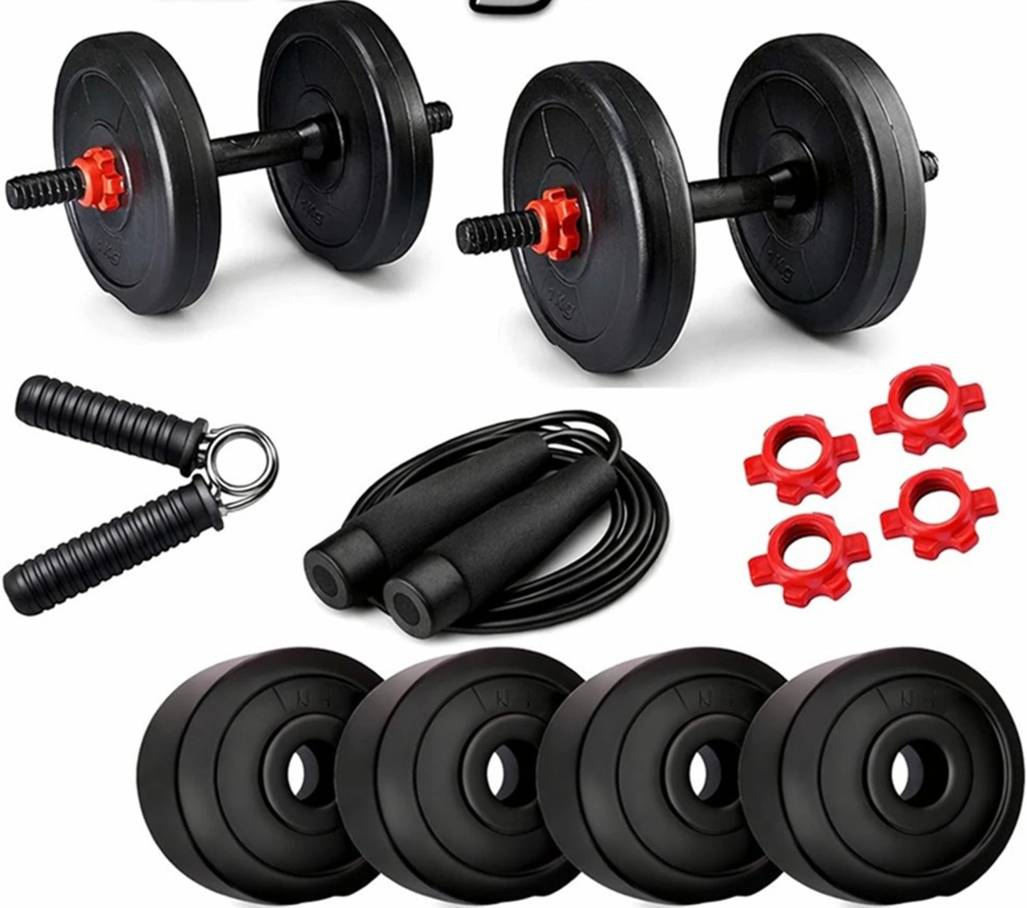 TUCKER PVC Dumbbell 10KG 2.5X4 Plate Kit - Image 2