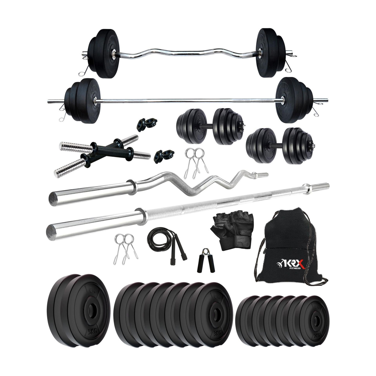 KRX 40 kg PVC Home Gym Set - Image 1