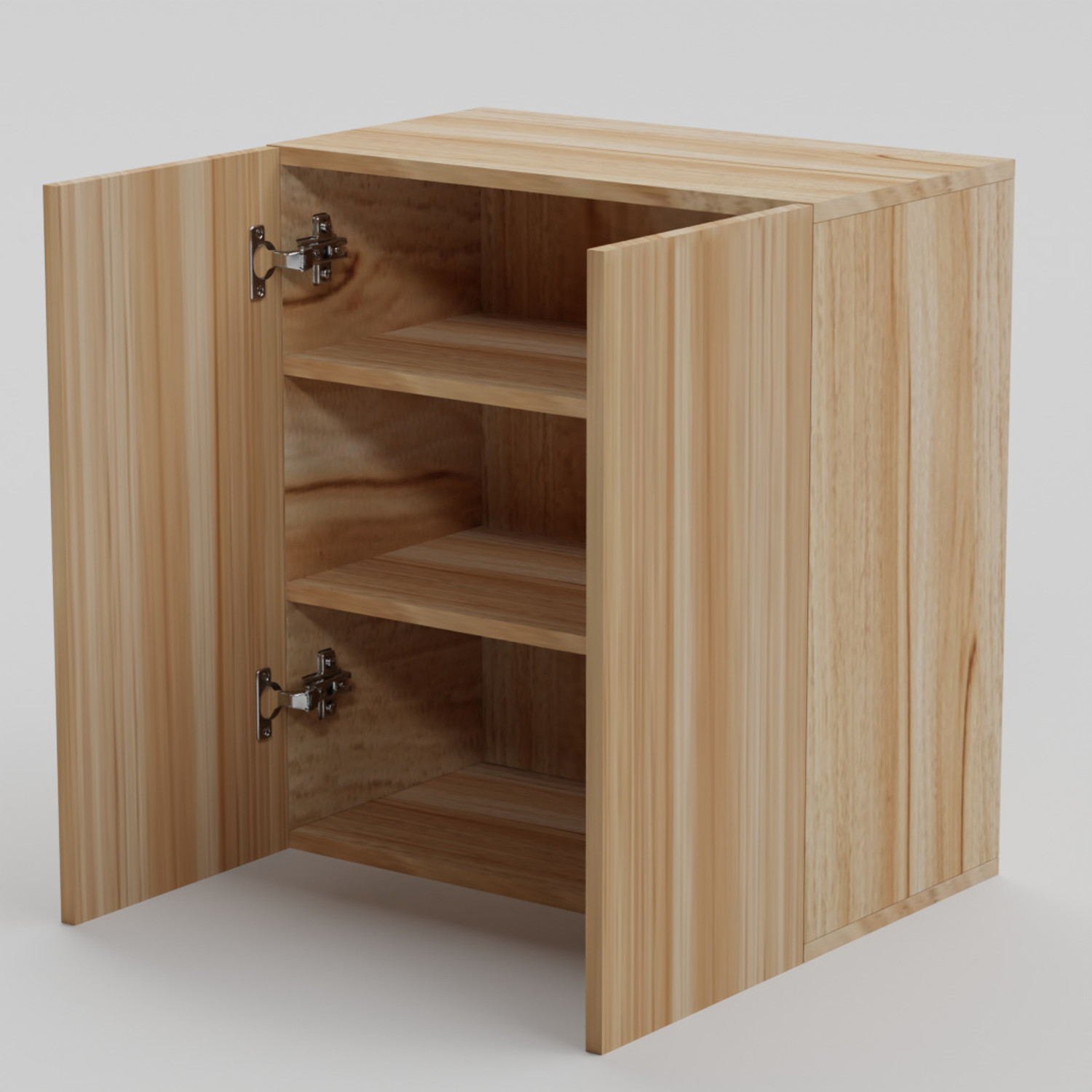 Image of Divysa Modern 2 Door Wall Cabinet for Home & Kitchen Storage with Inner Shelf Engineered Wood Kitchen Cabinet (Finish Color - Asian Light, DIY(Do-It-Yourself))