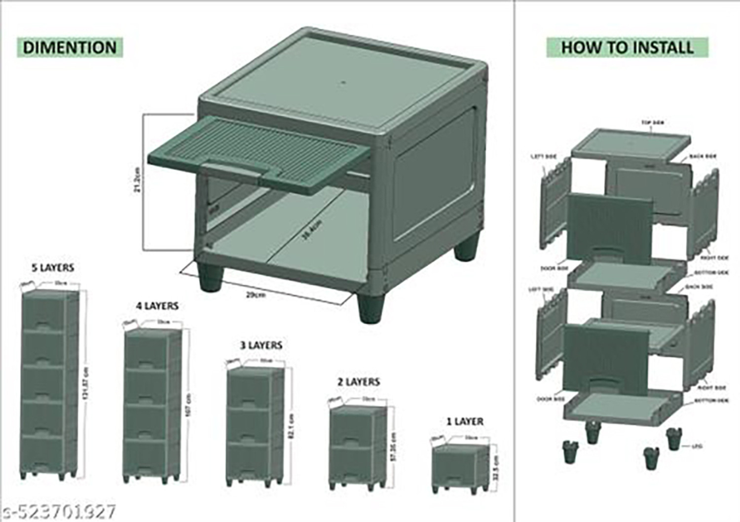 Image of MAXTID Shelf Organizers (White, Plastic)
