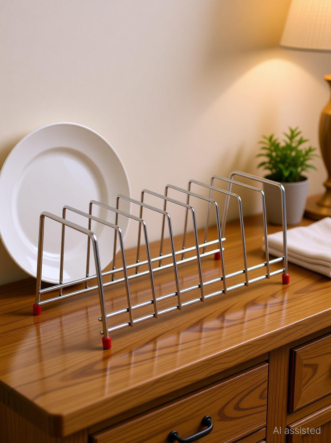 Image of Pureus Chakla /Belan Kitchen Rack CHAKLA BELAN STAND Stainless Steel For Kitchen Steel