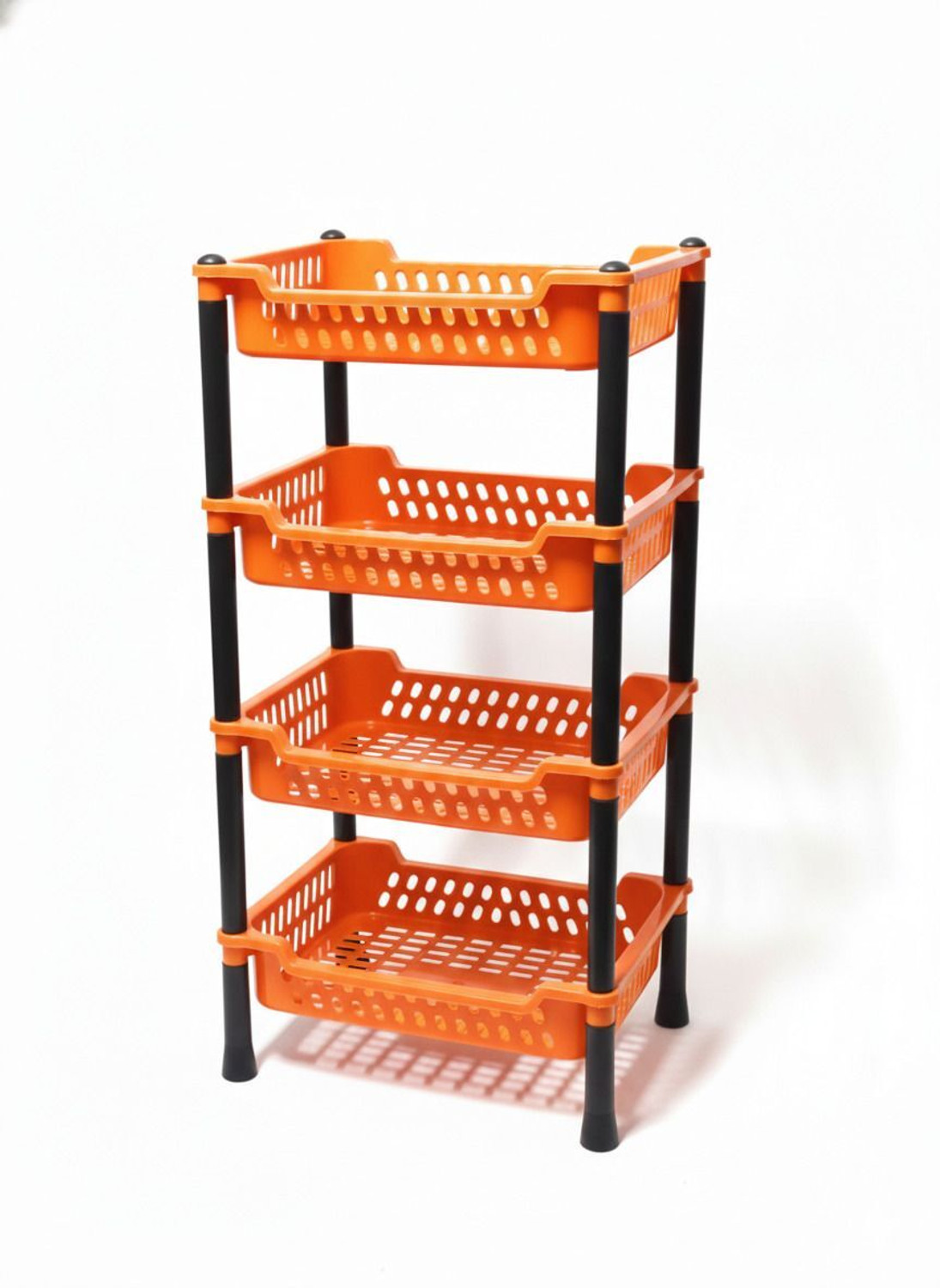 Image of Rosjeet Fruits /Vegetables Kitchen Rack 4t-rack-ble-81 Plastic