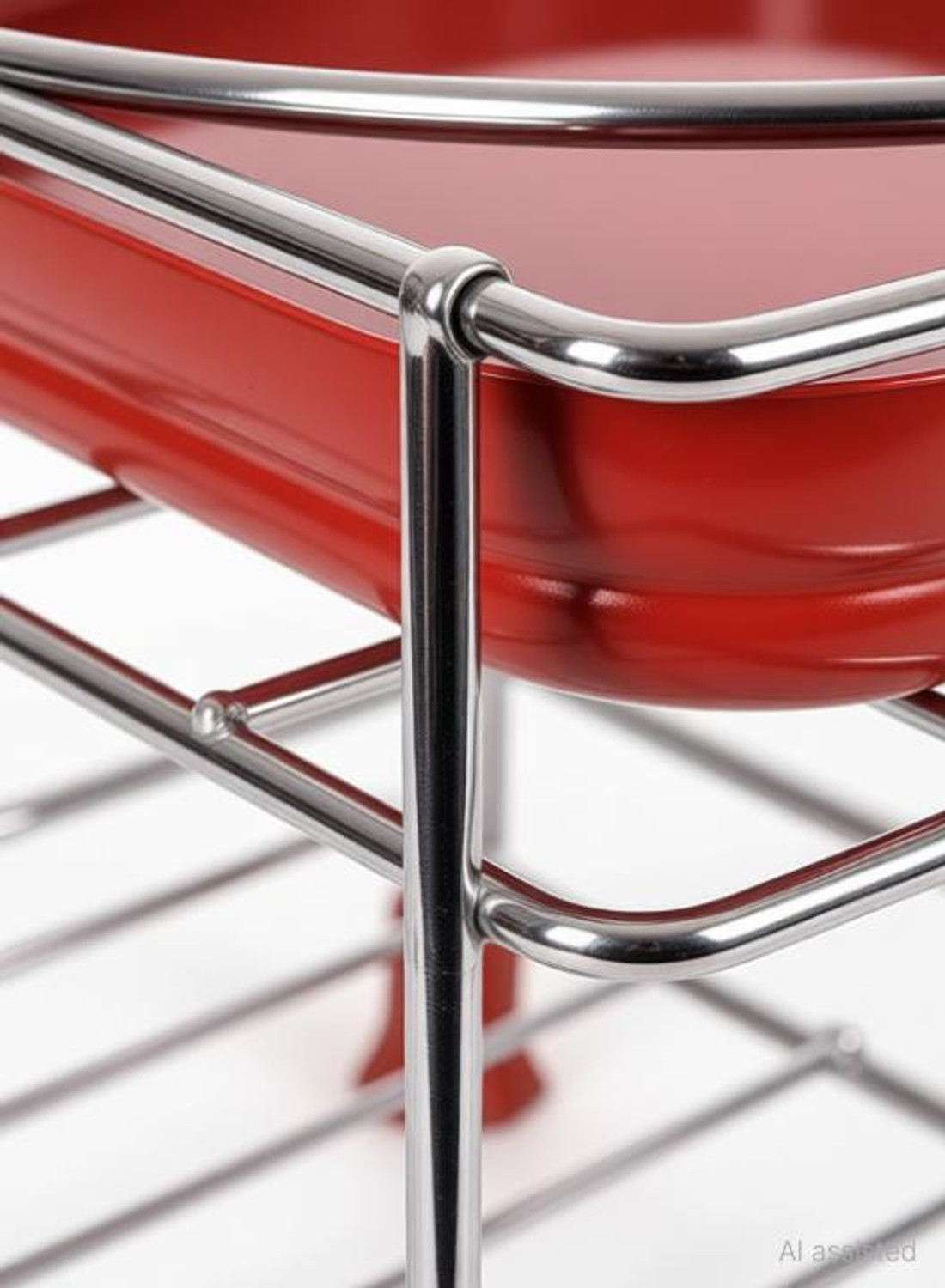 Image of GESCHIR Matka Kitchen Rack Heavy stainless steel Matka stand with plastic tray Plant stand gamla stand Steel