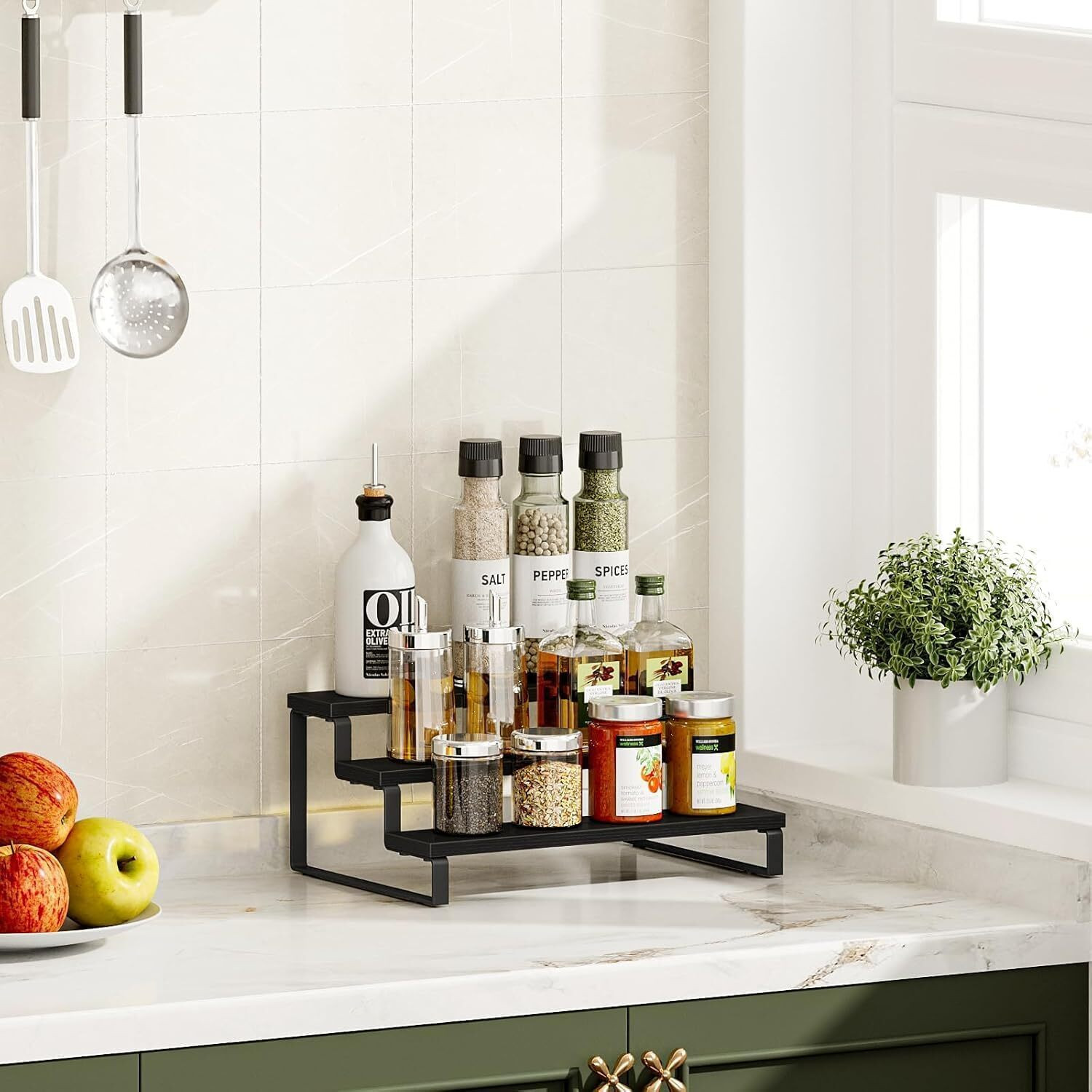 Image of Artival Crafts Containers Kitchen Rack Containers Kitchen Rack Wood