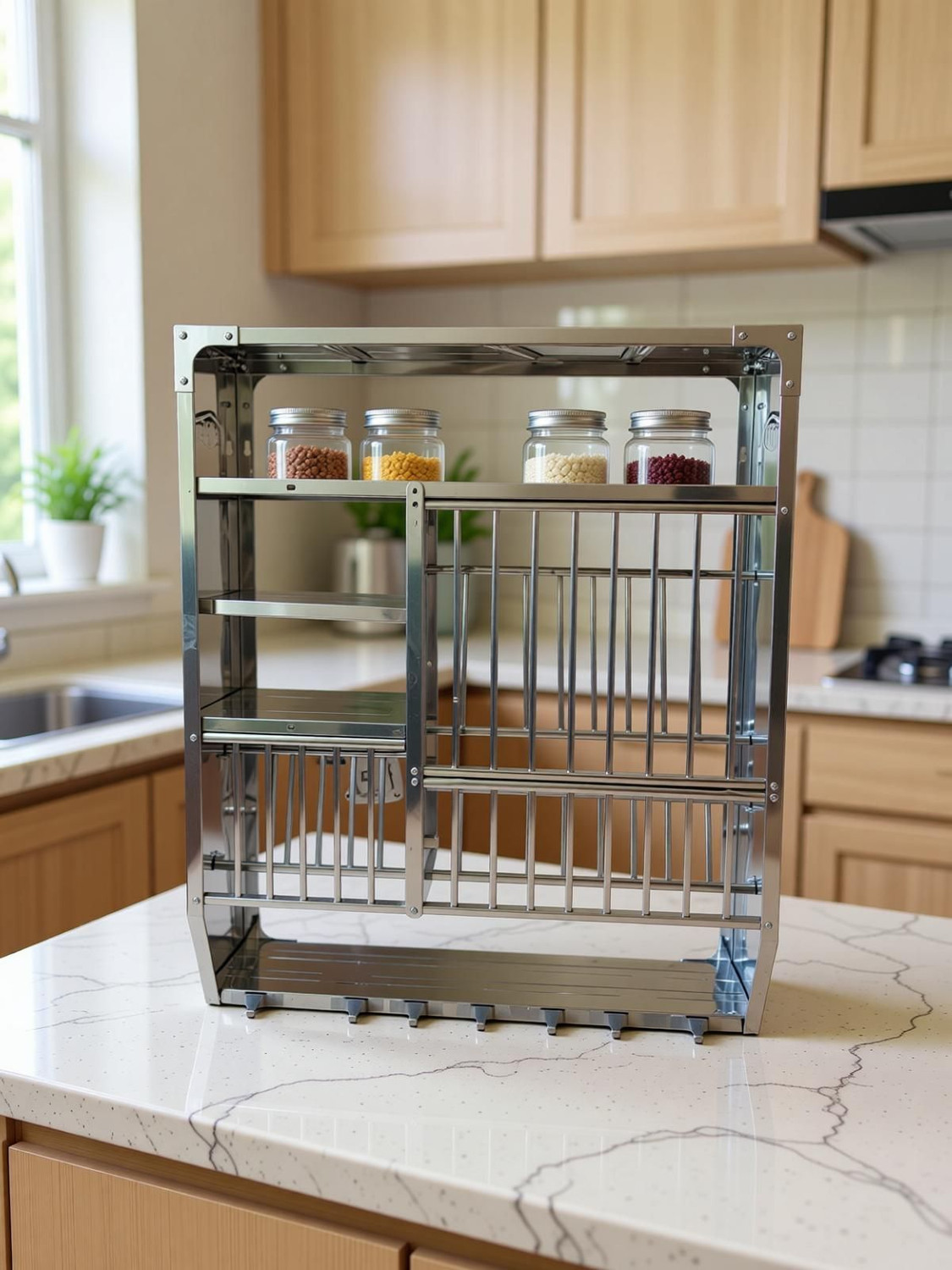 Image of Bhakti Utensil Kitchen Rack Bhakti 38*30 Regular Steel