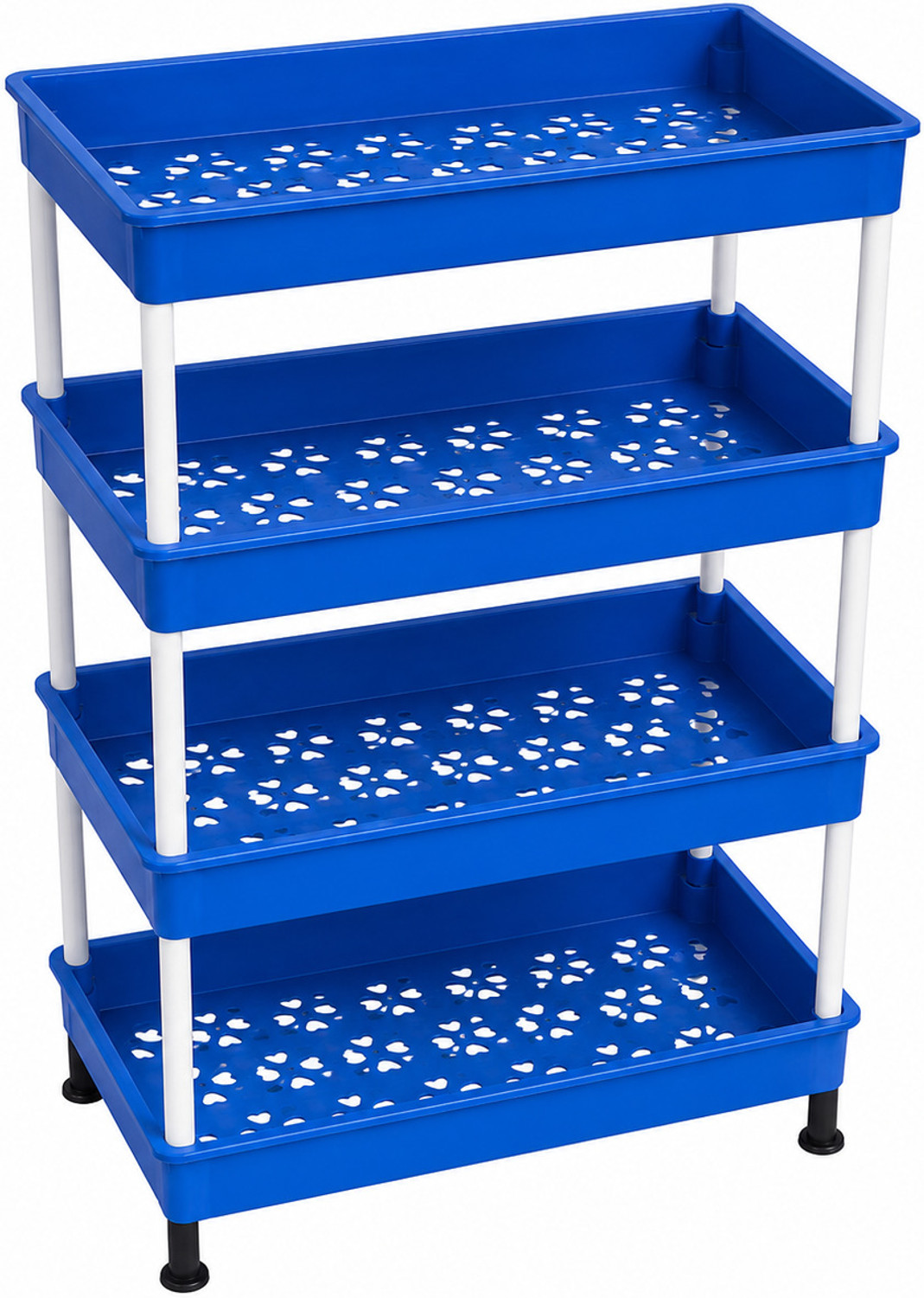 Image of Rosjeet Fruits /Vegetables Kitchen Rack 4t-rack-ble-81 Plastic