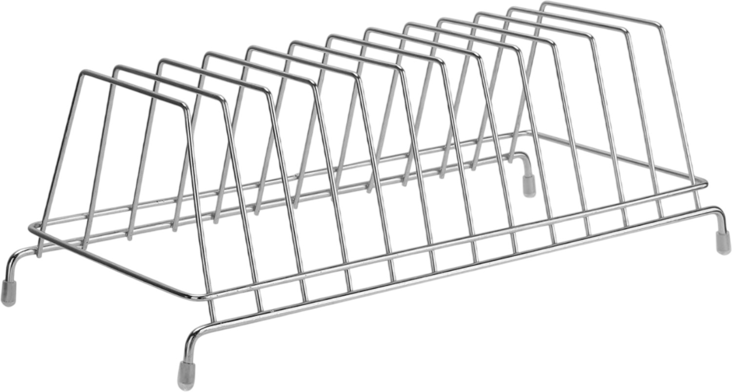 Image of SHELFINDIA 12 Plate Stand for Kitchen | Stainless Steel Dish Drying Rack | PACK OF 1 Dinner Plate
