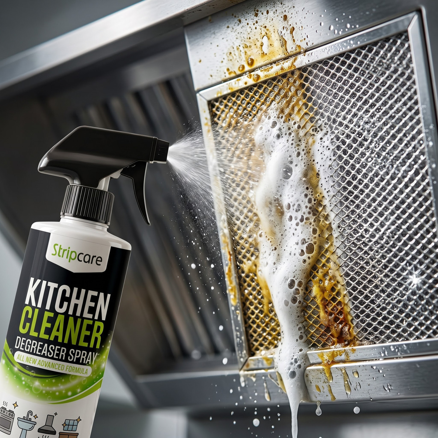 Image of PAXONIC Remove Oil & Stain & Greasy Surface Kitchen Cleaner (500 ml) Kitchen Cleaner (500.1 ml)