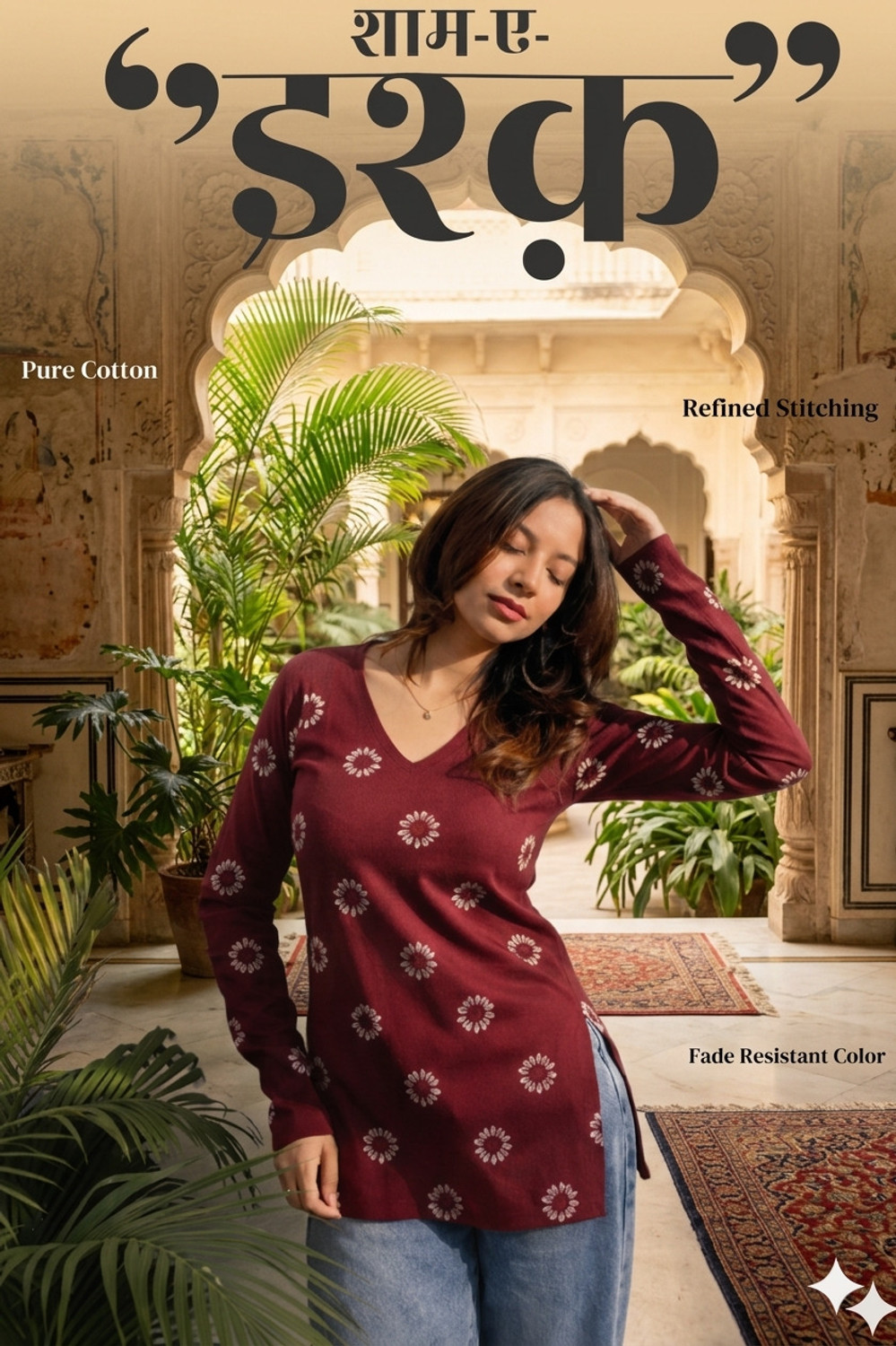 Image of Mialo fashion Floral Print Viscose Rayon Flared Kurta for Women (Light Blue)