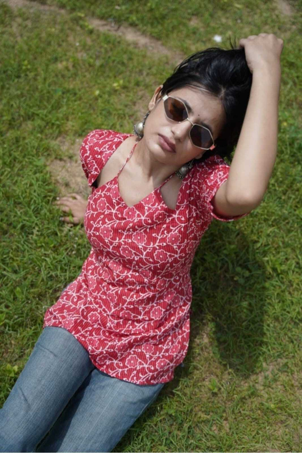 Image of Lelacreation Printed Viscose Rayon Straight Kurta for Women (Multicolor)