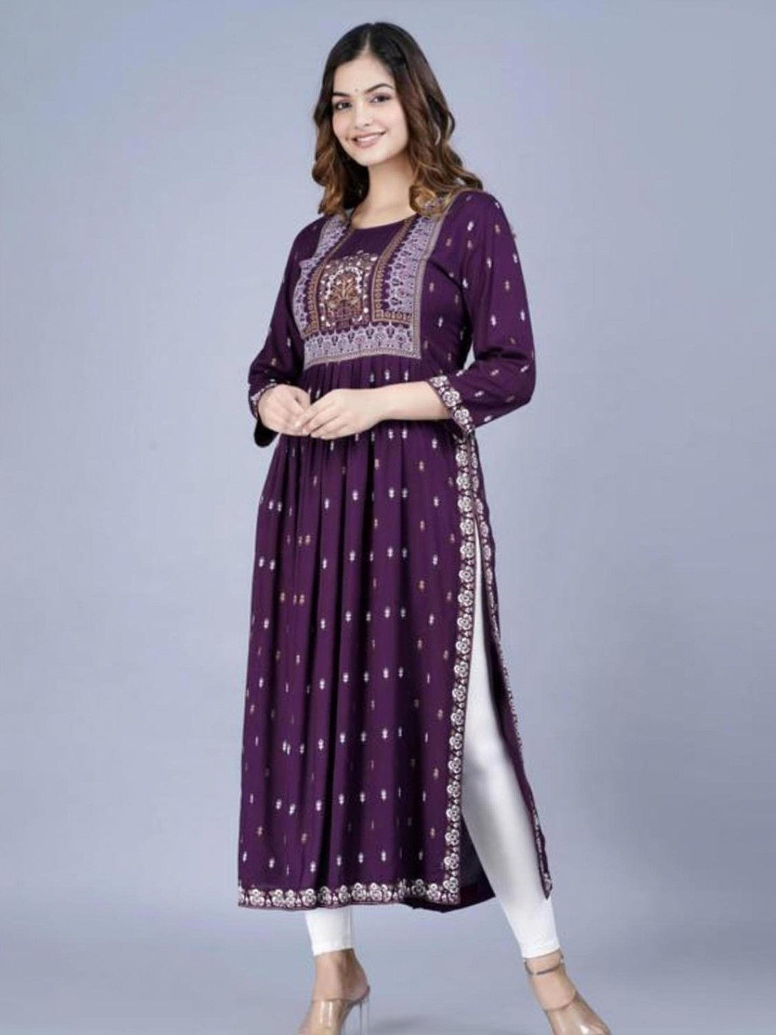 AKSHA CREATION STORE Women Printed Anarkali Kurta - Buy AKSHA CREATION STORE Women Printed Anarkali Kurta Online at Best Prices in India | Flipkart.com