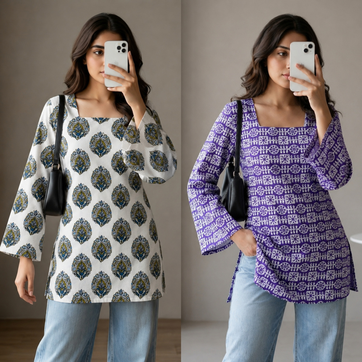 VROEGER Women Printed, Self Design Kurta Price in India - Buy VROEGER Women...