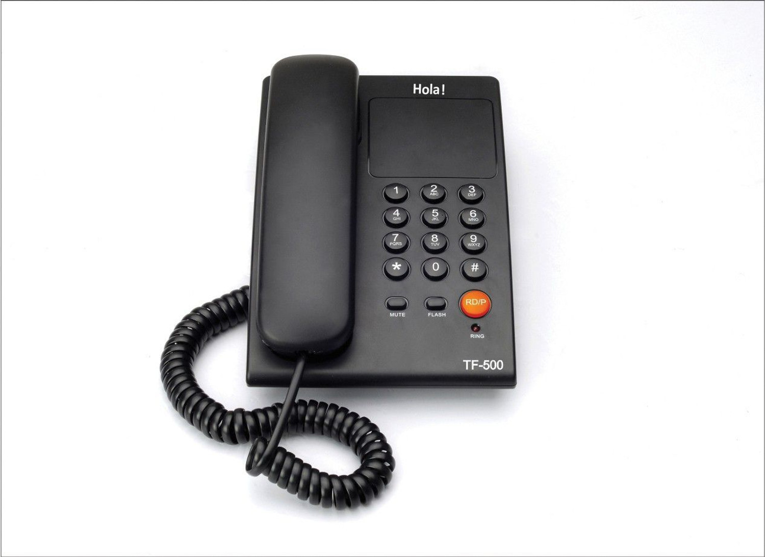 Image of HOLA TF 700 Corded & Cordless Landline Phone with Answering Machine (Black)