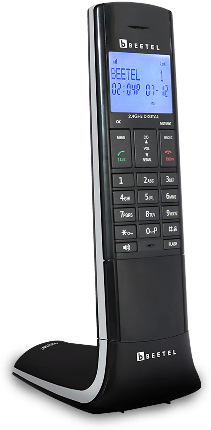 Image of GOLENS Wireless Intercom for Home, Office, Hotel, 300m Long Range, 1200mAh Battery IC02 Cordless Landline Phone with Answering Machine (Black)