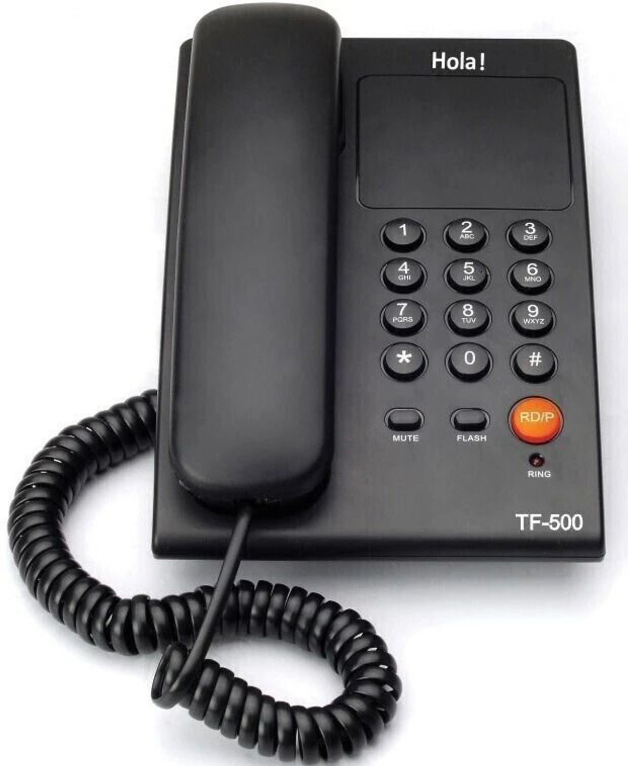 Image of HOLA TF 700 Corded & Cordless Landline Phone with Answering Machine (Black)