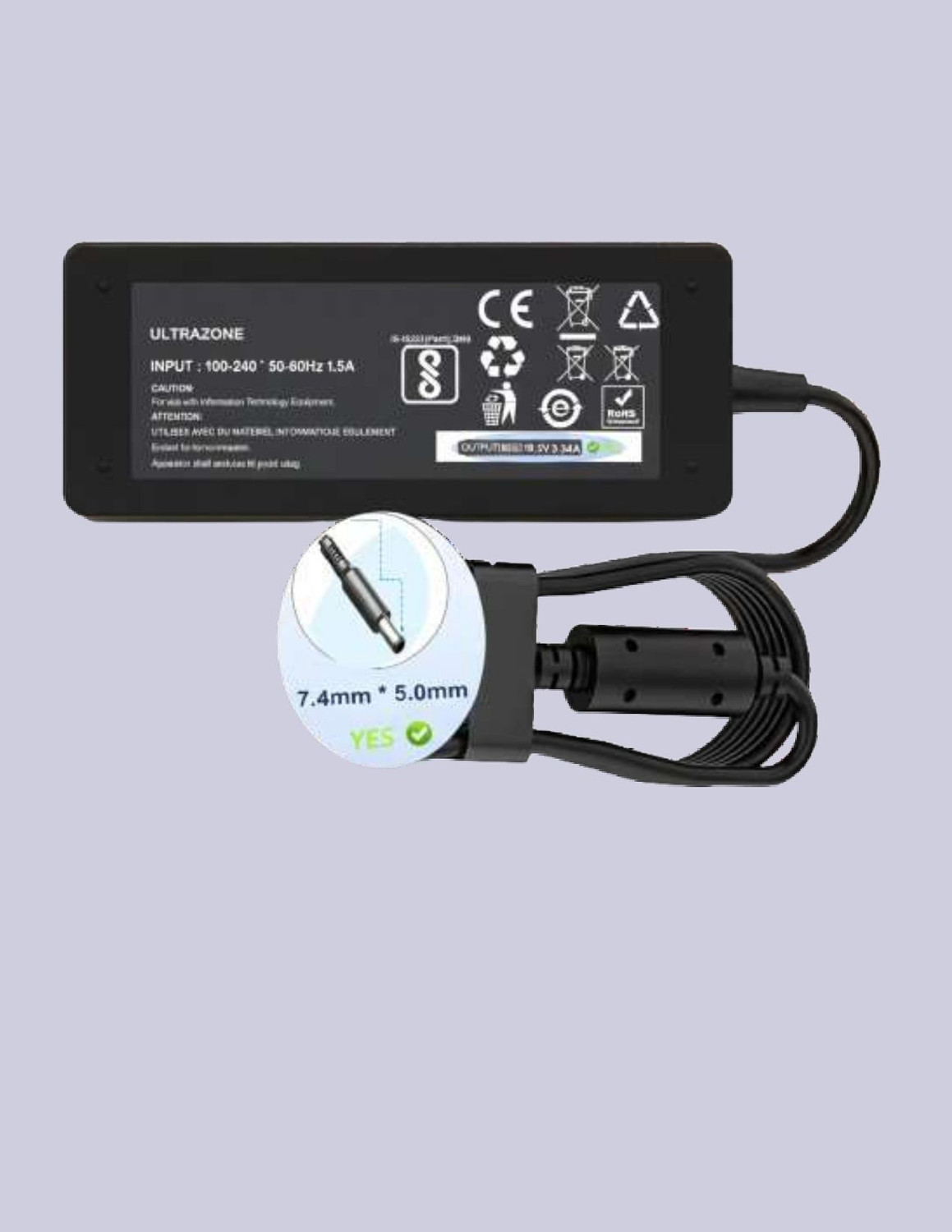 Image of ASUS 19V 2.37A Power Adapter AD883020, AD883220 AC-AS-ADP-45BW 5.5*2.5 Pin 45 W Adapter