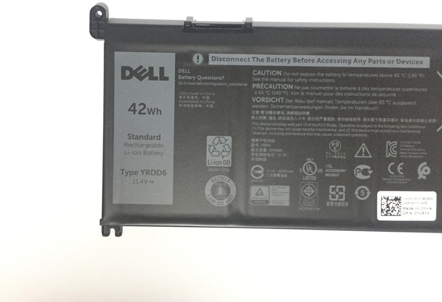 Image of DELL Orignal Latitude E5420 E5520 E6420 E6520 Part T54FJ 6 Cell 6 Cell Laptop Battery
