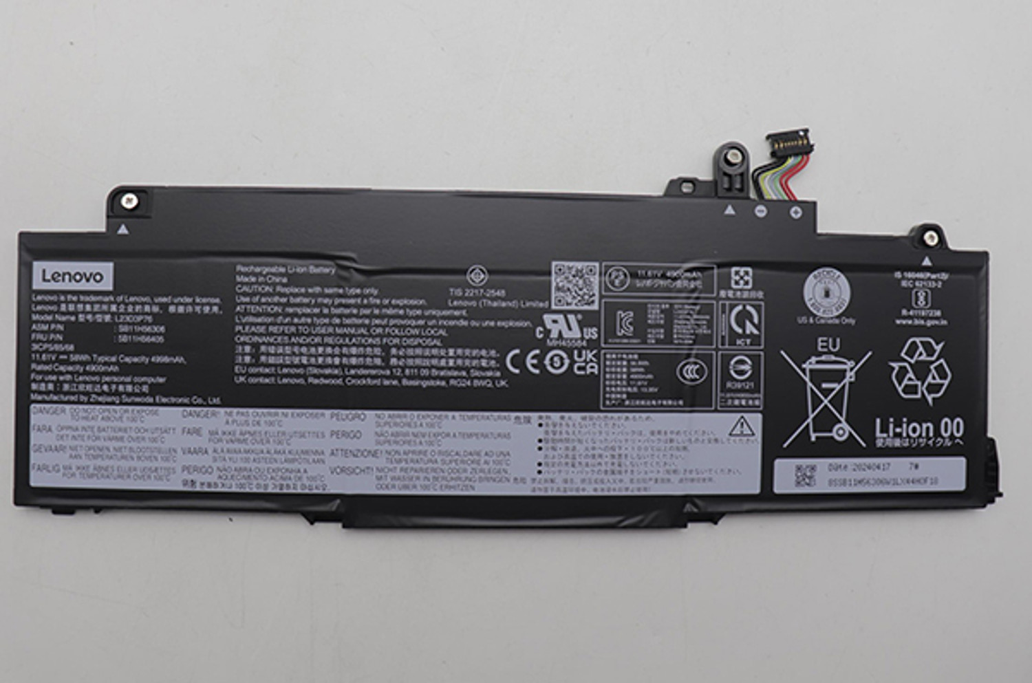 Image of Lenovo L20C3PC2 Laptop Battery for Ideapad Gaming 3-15IHU6 3-15ACH6 82K20015US 82K200UTUS Series L20M3PC2 L20D3PC2 L20L3PC2 5B11B96715 5B11B96719 4 Cell Laptop Battery