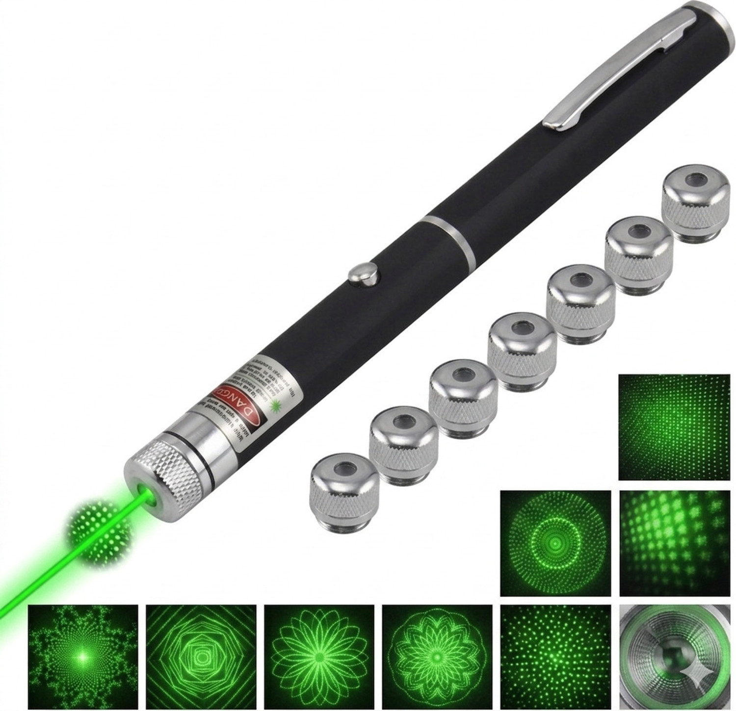 Image of RUAAL Laser Pointer High Power| USB Rechargeable Laser Light Pen pointer (5000 nm, Green)