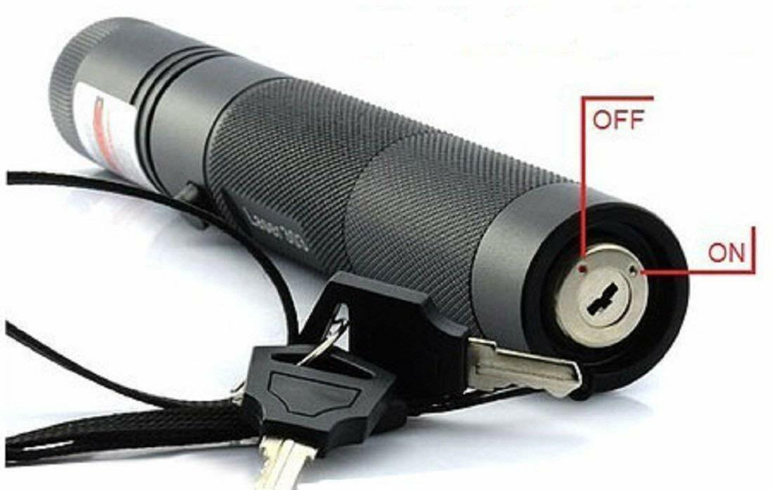 Image of Stufftuff JD303 532nm Green Starry Adjustable Green Laser Pointer with Safety Key (532 nm, Green) (532 nm, Green)