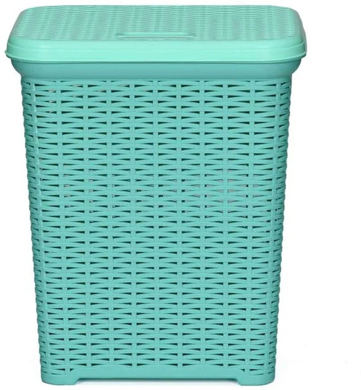 Image of Nilkamal 35 L Blue Laundry Basket (Plastic)