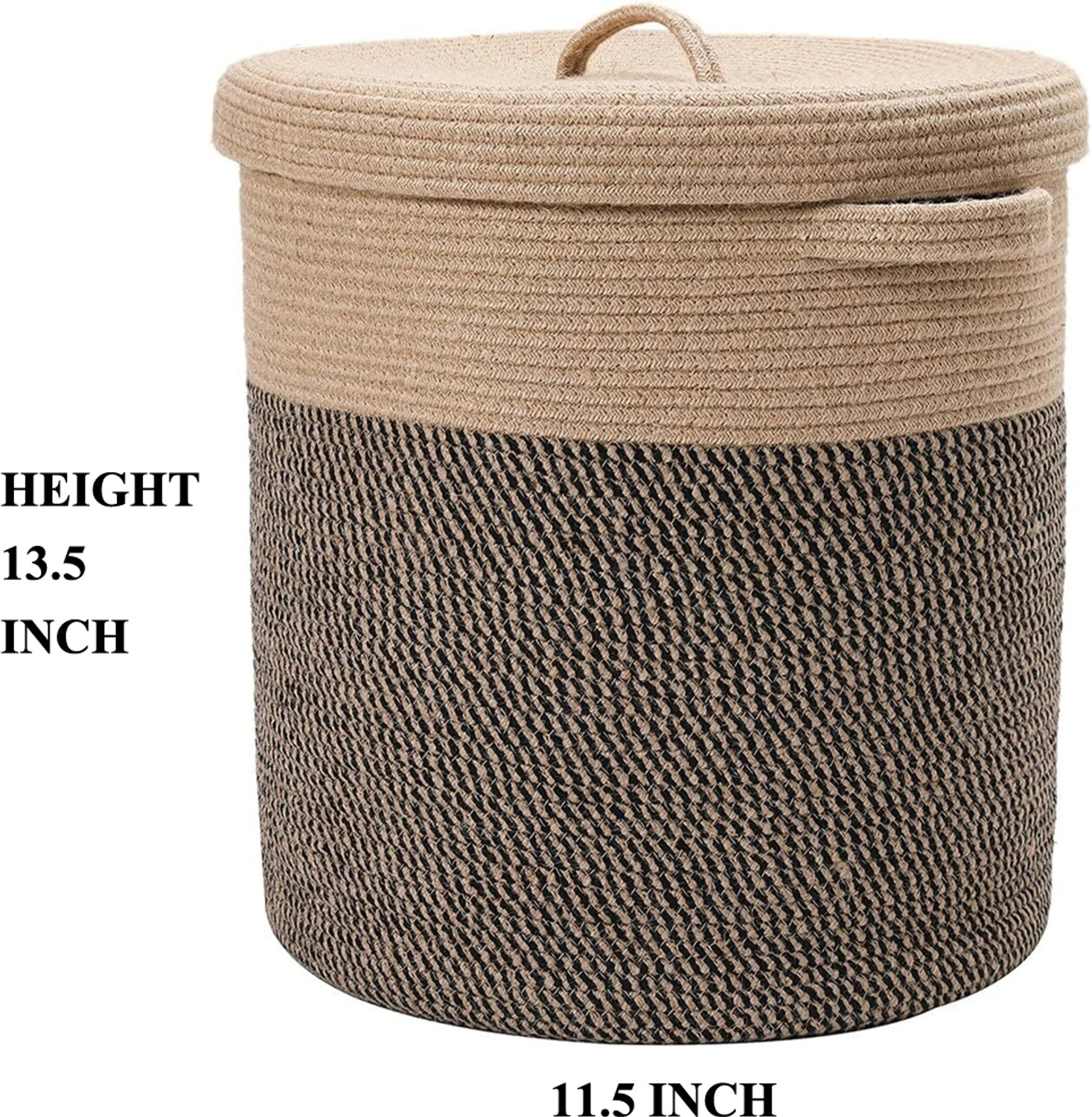Image of PrettyKrafts 55 L Grey Laundry Basket (Plastic)