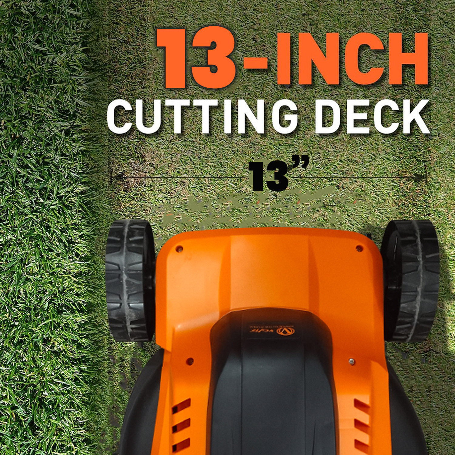 Image of VOLTZ VZ-LM1600 Electric Lawn Mower 13'' Blade Grass Cutting Machine 30L, 1600W Motor LM-1600 AC Adapter Self Propelled Lawn Mower (13 inch)