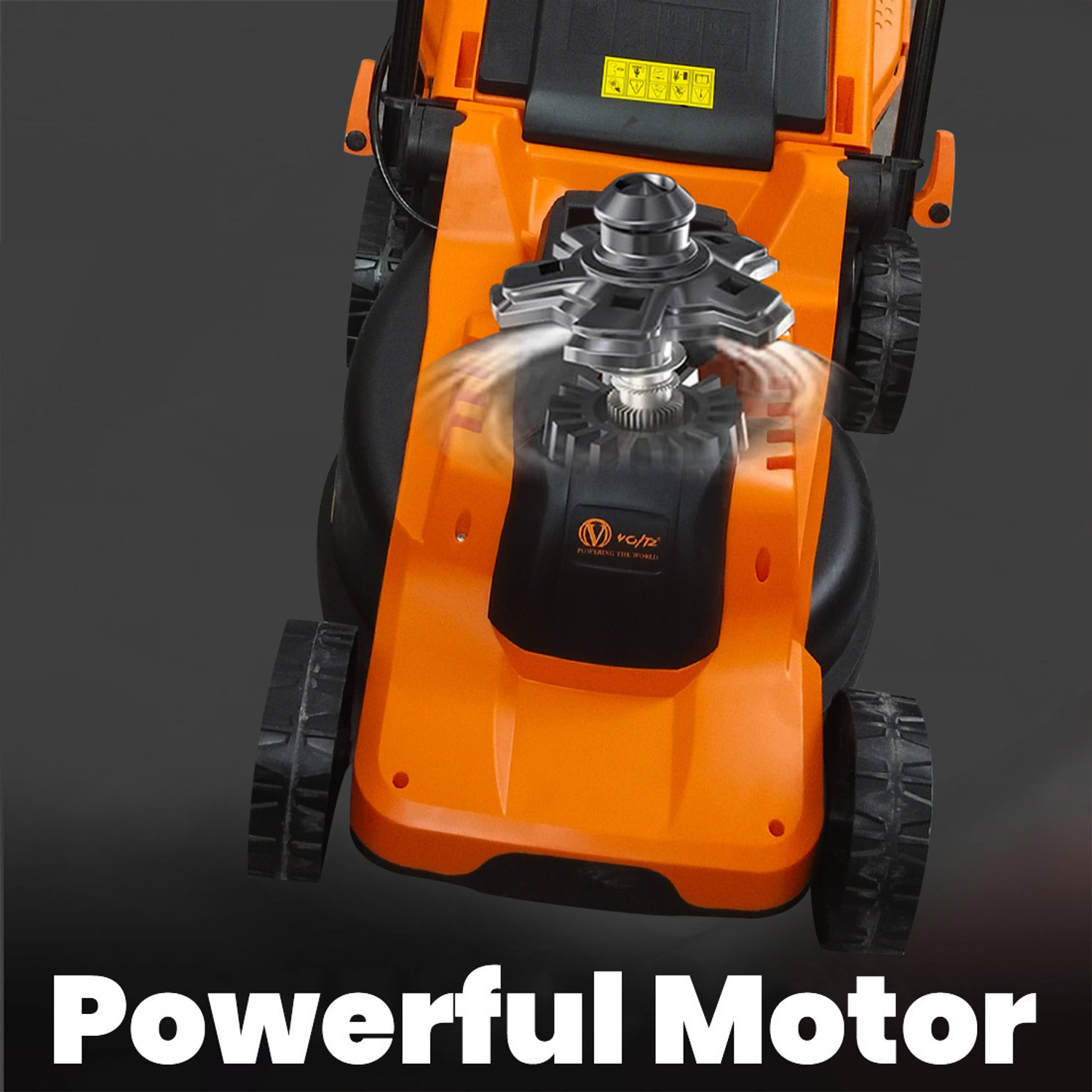 Image of VOLTZ VZ-LM1600 Electric Lawn Mower 13'' Blade Grass Cutting Machine 30L, 1600W Motor LM-1600 AC Adapter Self Propelled Lawn Mower (13 inch)