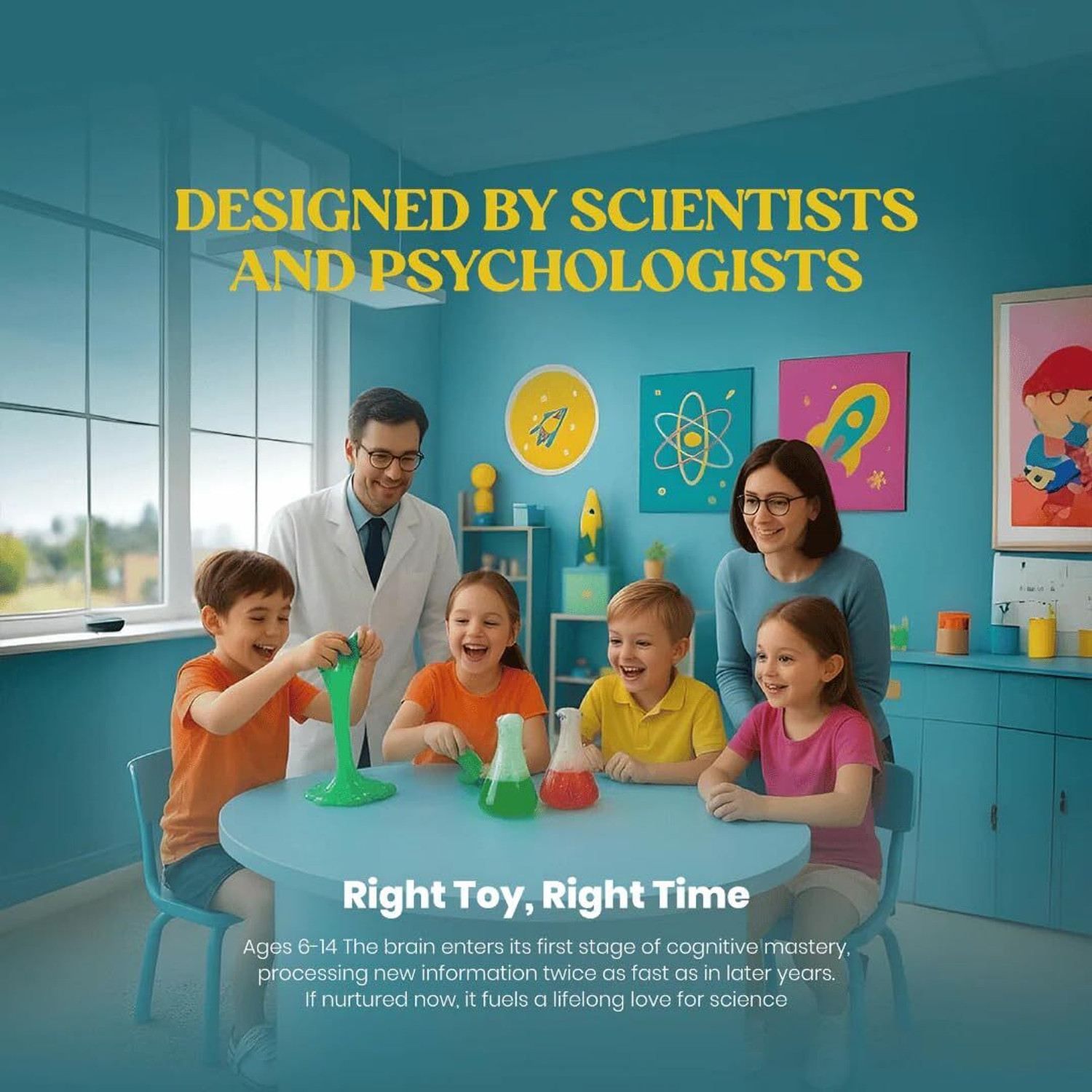 Image of Edison Lab Mini Science Experiment Kit for Boys & Girls Ages 6+ Years (White)