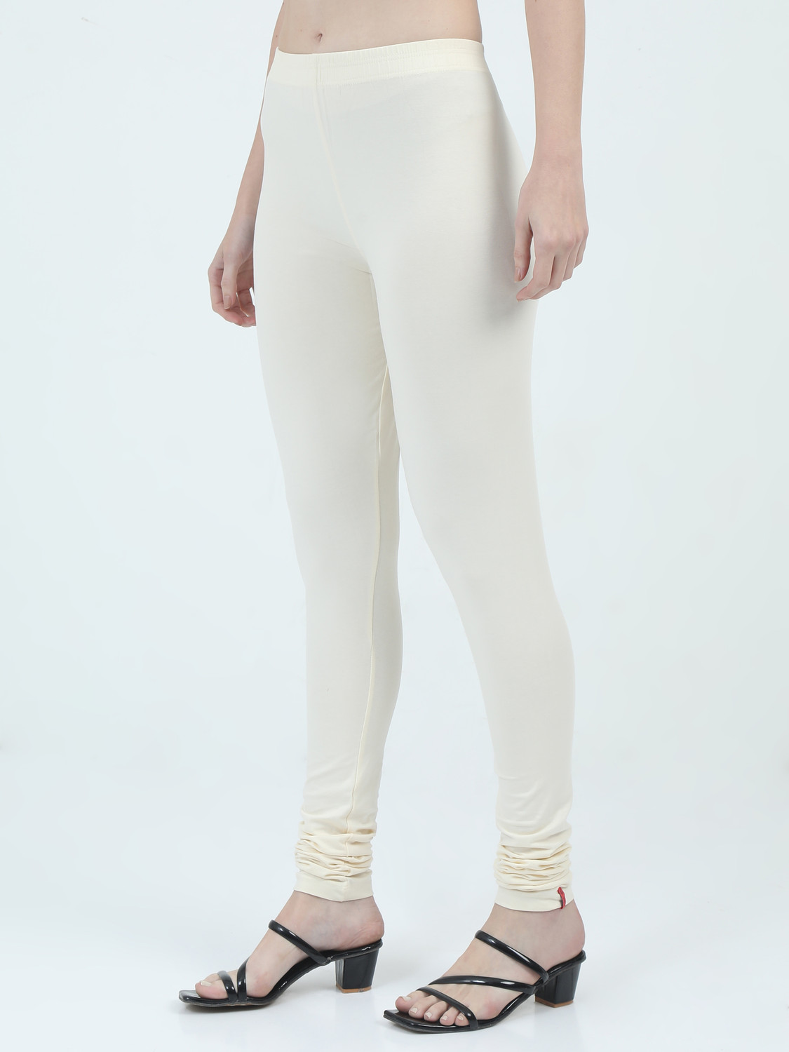 Image of CROWNKING Ankle Length Winter Wear Legging (Yellow, Gold, Solid)