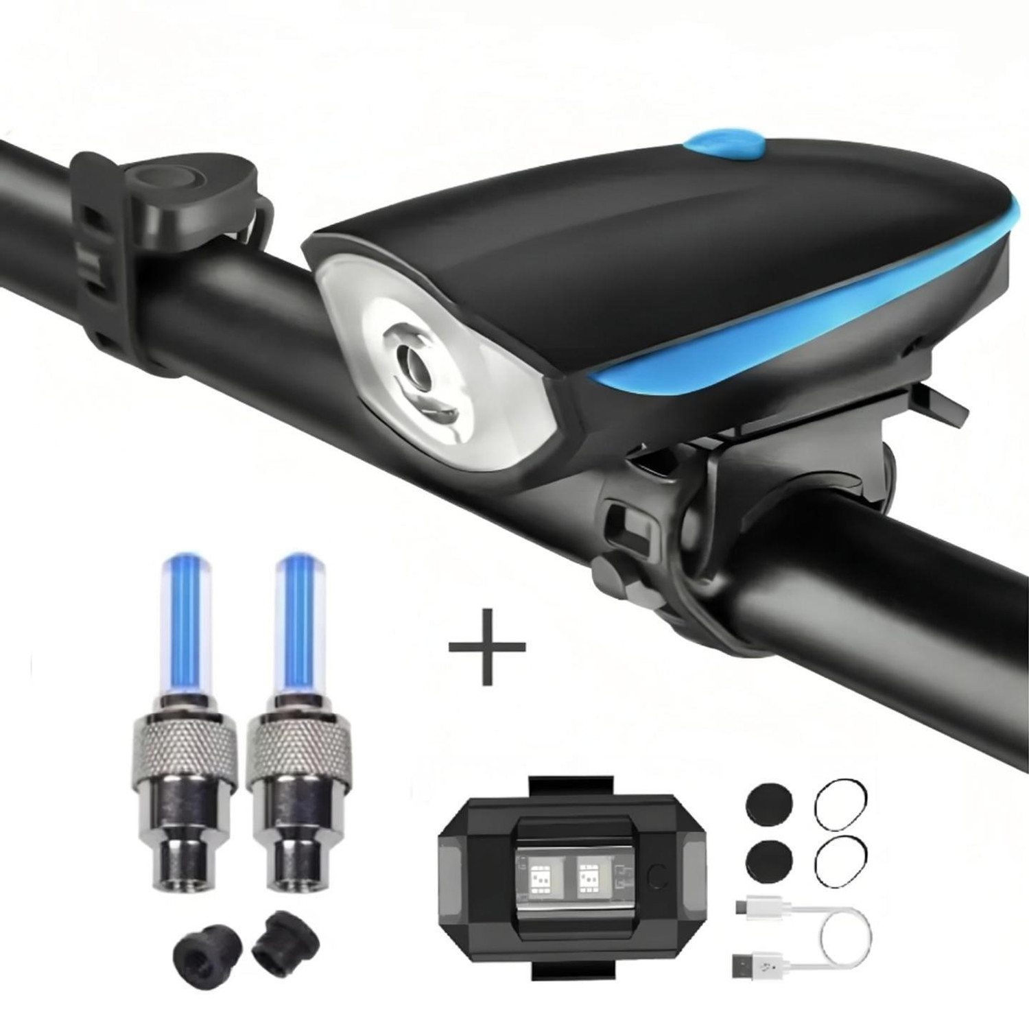 HAPPYRIDER Bicycle Combo Light Set - Image 1