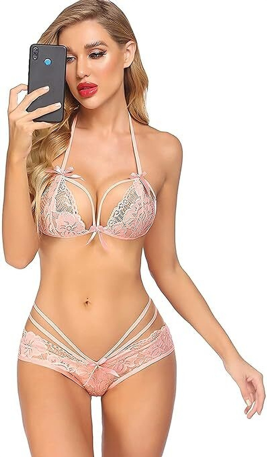 FashionBones Red Lingerie Set - Image 1