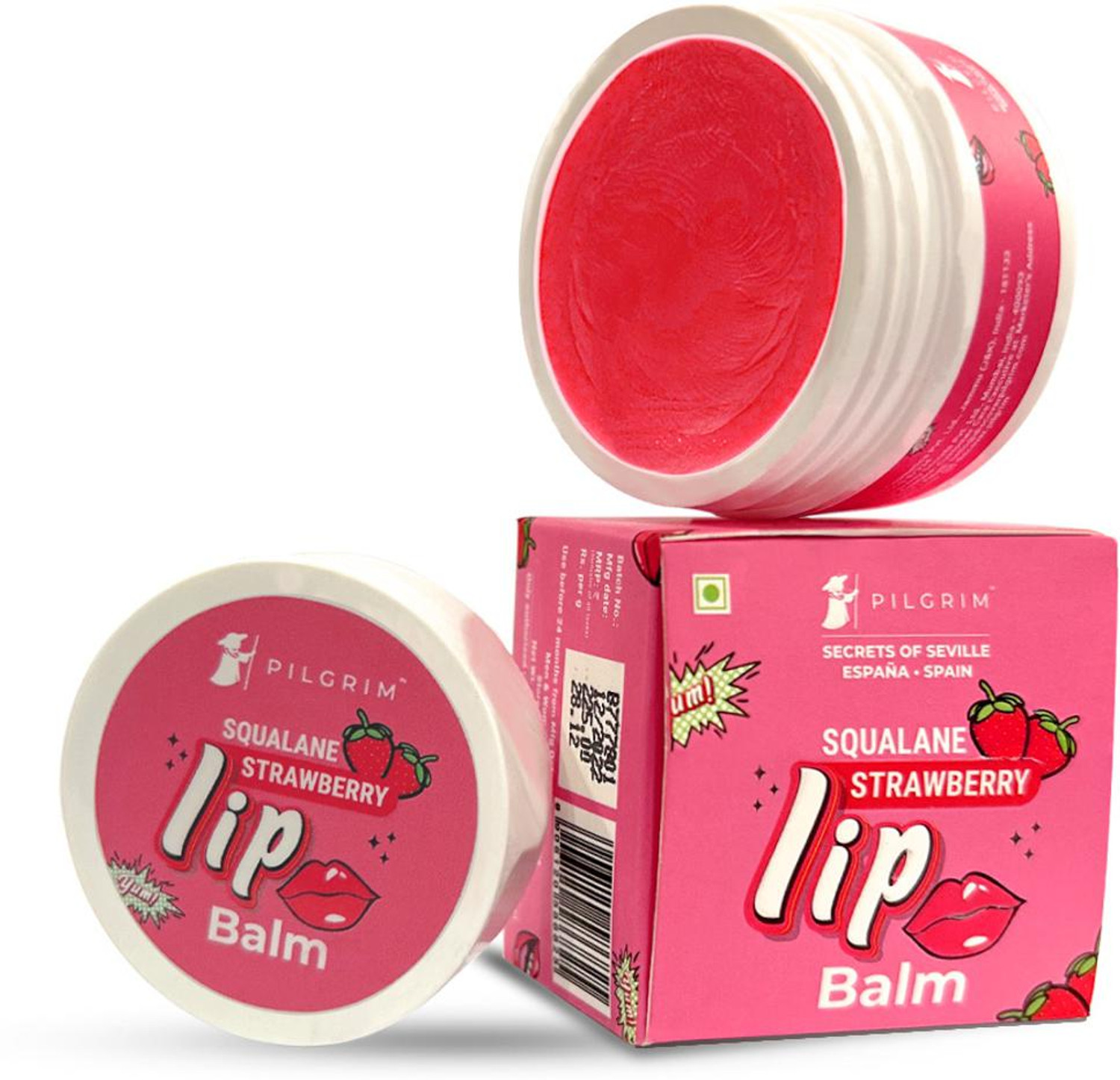 Pilgrim Squalane Lip Balm Strawberry - Image 6